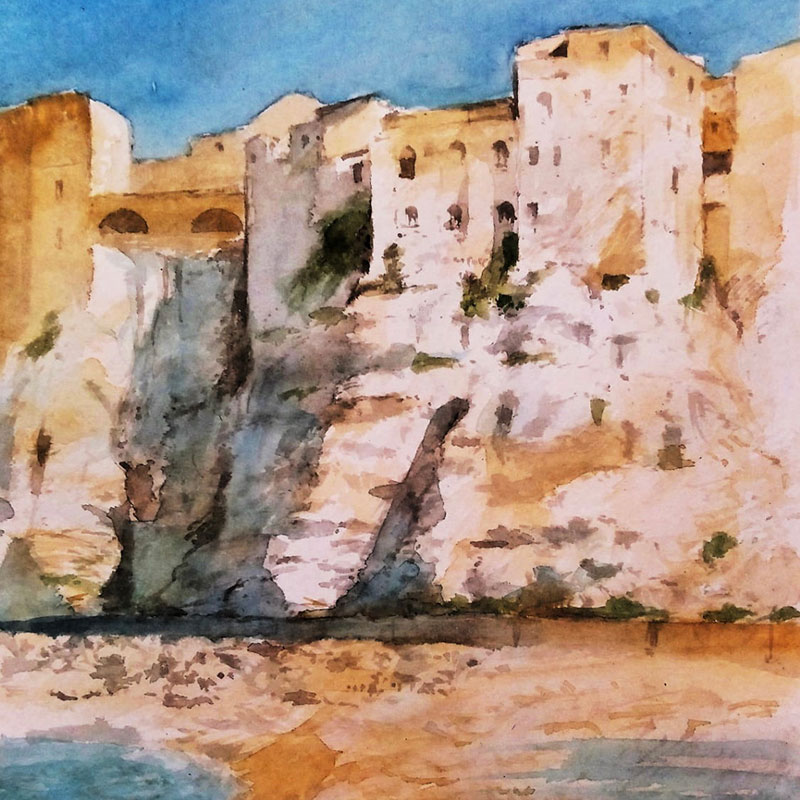 Watercolor Painting Classes in Tropea