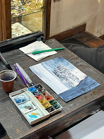 Watercolor Painting Classes in Tropea