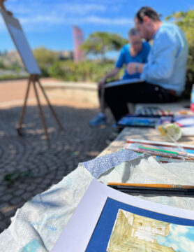 Watercolor Painting Classes in Tropea