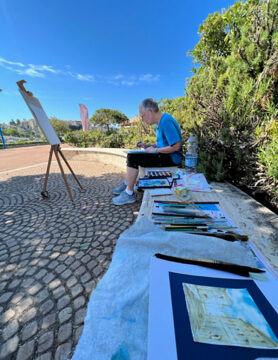 Watercolor Painting Classes in Tropea