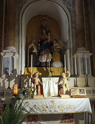 The church where the grandfather was baptized