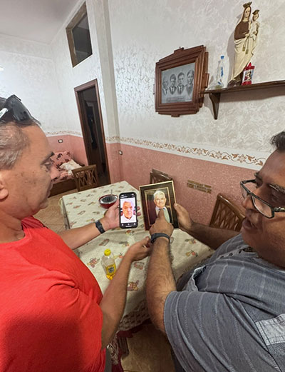 Meeting the local family / relatives