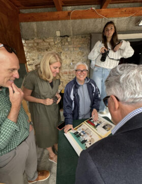 Traveler looking through a relatives photo album and finding photos of their nonna for the first time