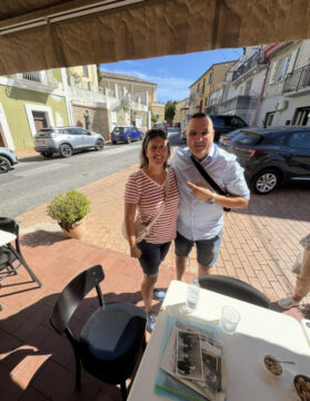 Meeting a long lost cousin in Marcellinara Calabria