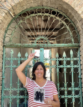 outside the home of a greatgrandmother in Marcellinara