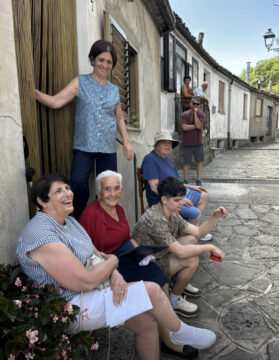 ravelers visiting the birthplace of their ancestors during a private geneology tour in Calabria