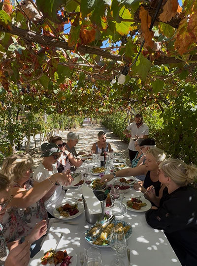 Guest enjoying traditional Calabrian dishes during class in Tropea