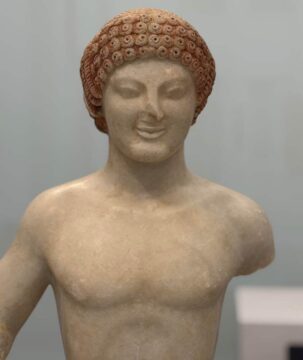Ancient statue displayed at the National Archaeological Museum of Reggio Calabria